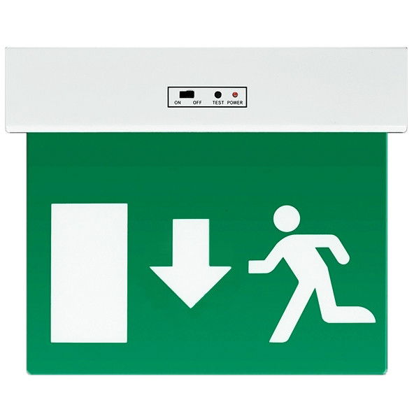 Elmark LED vészvilágító lámpatest, "Exit" lefelé mutató nyíllal, 3 W termék fő termékképe