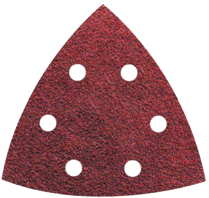 Abraboro 94 x 94 mm delta csiszolópapír 6 lyukkal, 240-es szemcseméret, 50 db/csomag termék fő termékképe