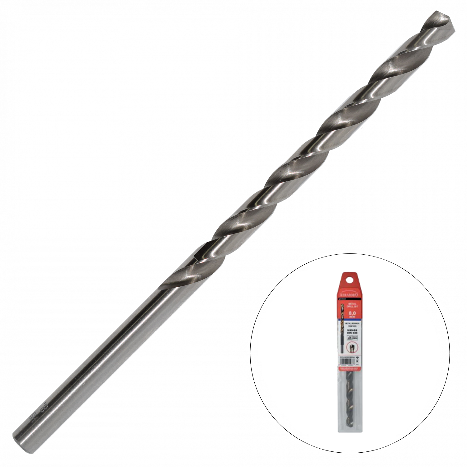 Abraboro 5.5 x 139 / 91 mm HSS-GS hosszú hengeres szárú fémcsigafúró, EV-Pack termék fő termékképe