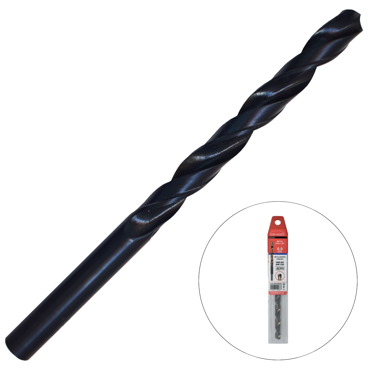 Abraboro 8 x 117 / 75 mm HSS-R fémfúró, EV-Pack termék fő termékképe