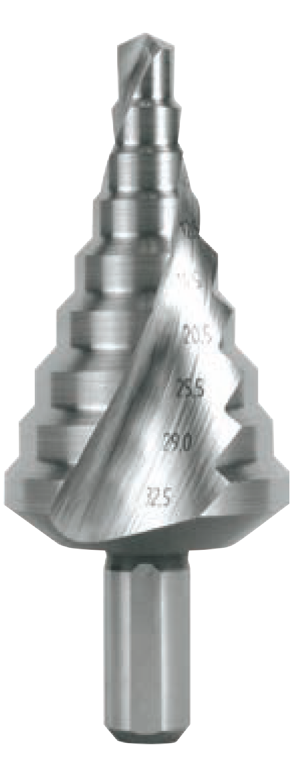 Abraboro HSS-G lépcsős fúró metrikus kábelekhez, központi furathoz, 5.3 - 38.5 mm termék fő termékképe