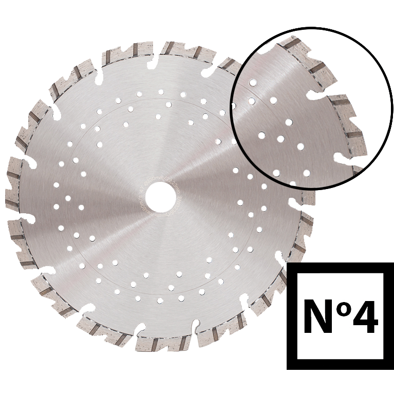 Abraboro 350 x 25.40 mm No.4 gyémánttárcsa termék fő termékképe