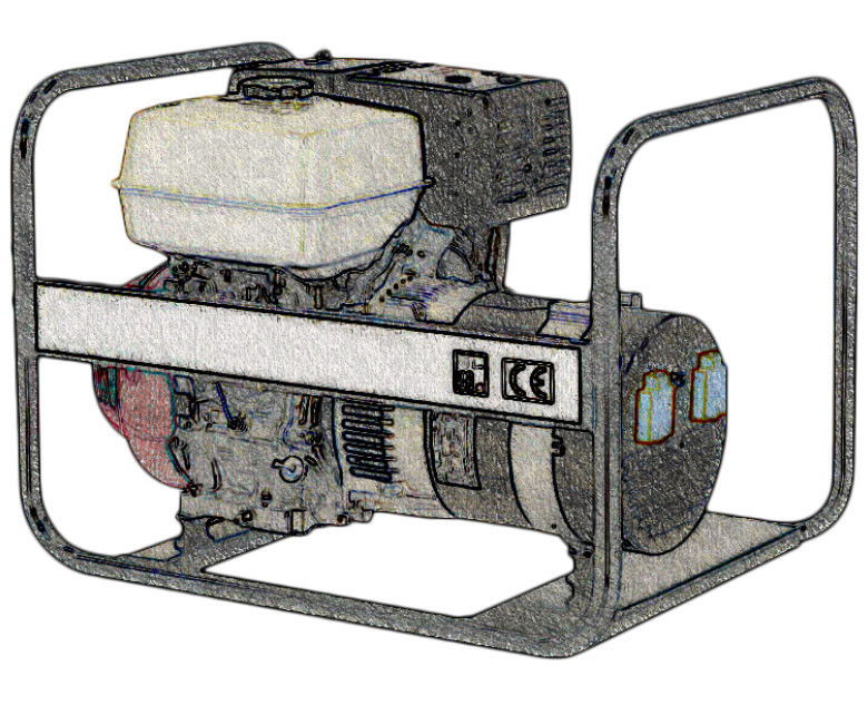 6,5-9 kVA-es robbanómotoros áramfejlesztő kölcsönzés termék fő termékképe