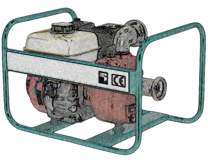 Robbanómotoros átemelőszivattyú 3'' kölcsönzés termék fő termékképe