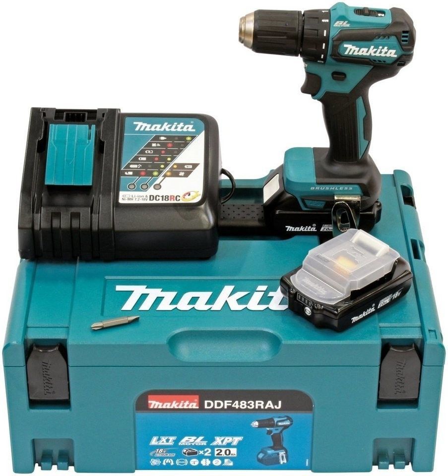 MAKITA DDF483RAJ 18V LXT Li-Ion BL akkus fúró-csavarbehajtó termék fő termékképe