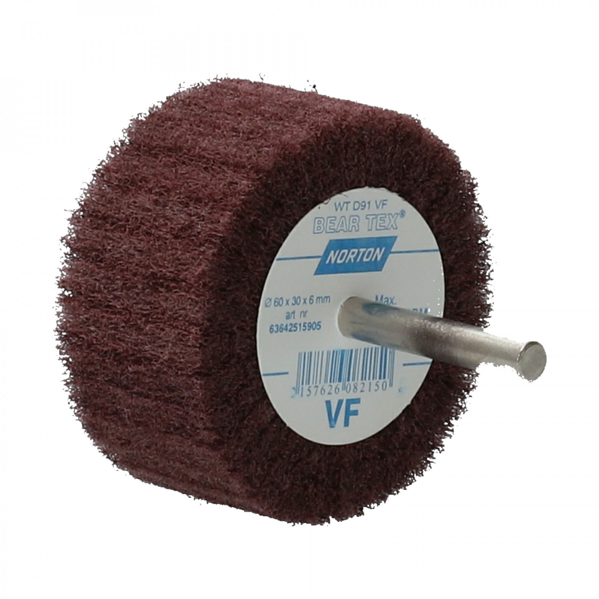 Norton Beartex csapos lamellás csiszolókorong Ø60x30x6mm Very Fine A, 10 db/csomag termék fő termékképe