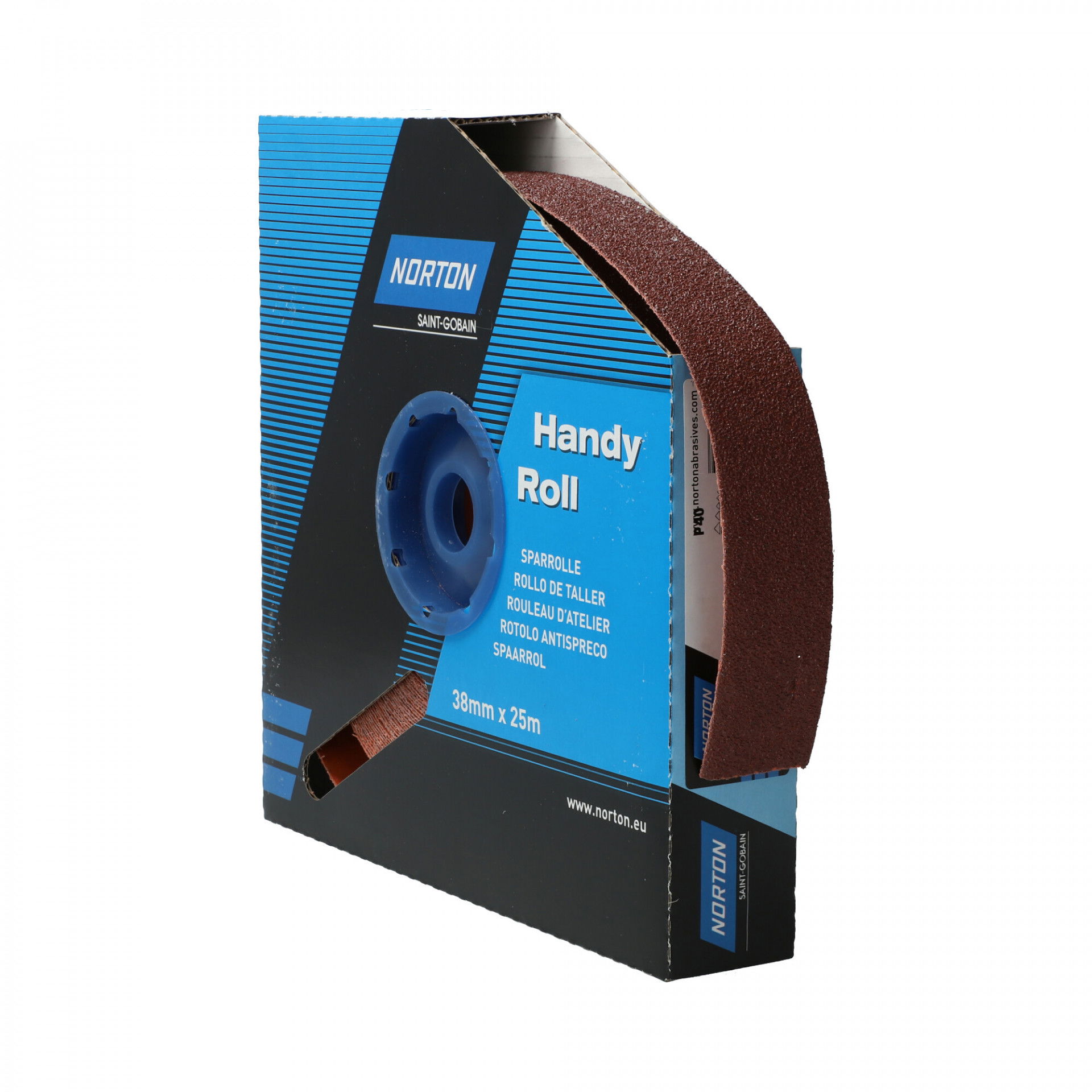Norton R222 csiszolóvászon műhelytekercs 38mmx25m P40 termék fő termékképe