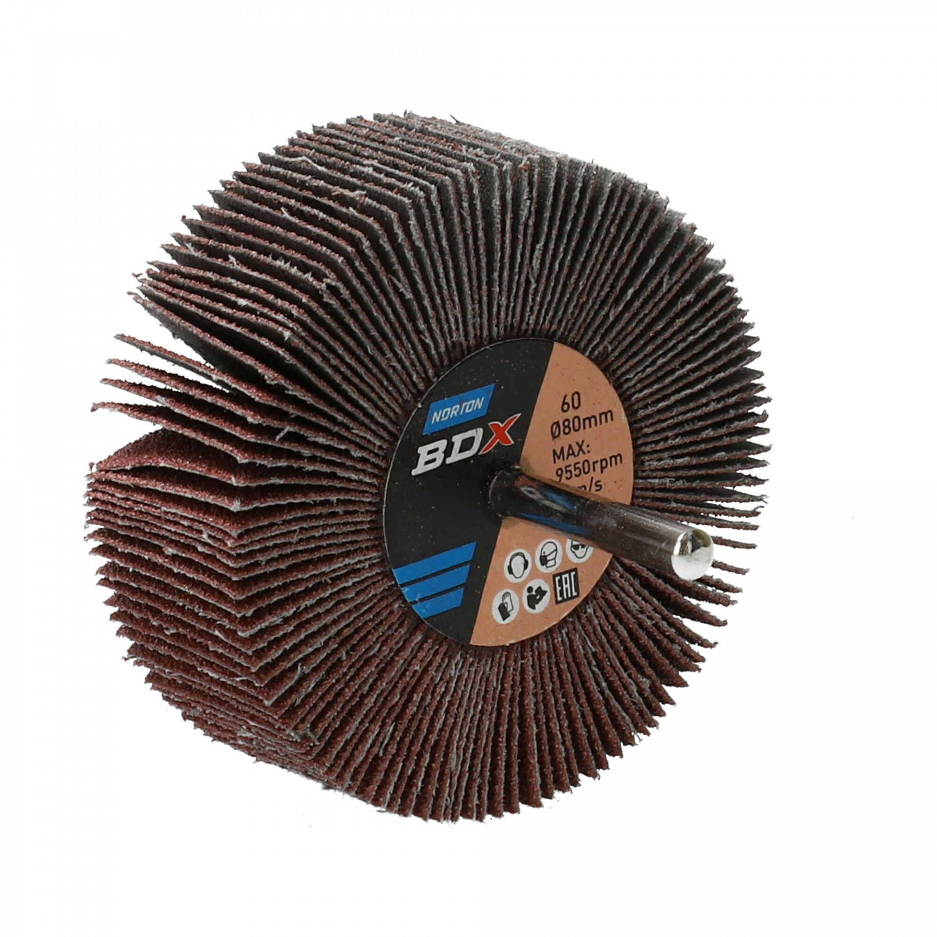 Norton Metal R207Plus csapos lamellás csiszolókorong Ø80x30x6mm P60, 10 db/csomag termék fő termékképe