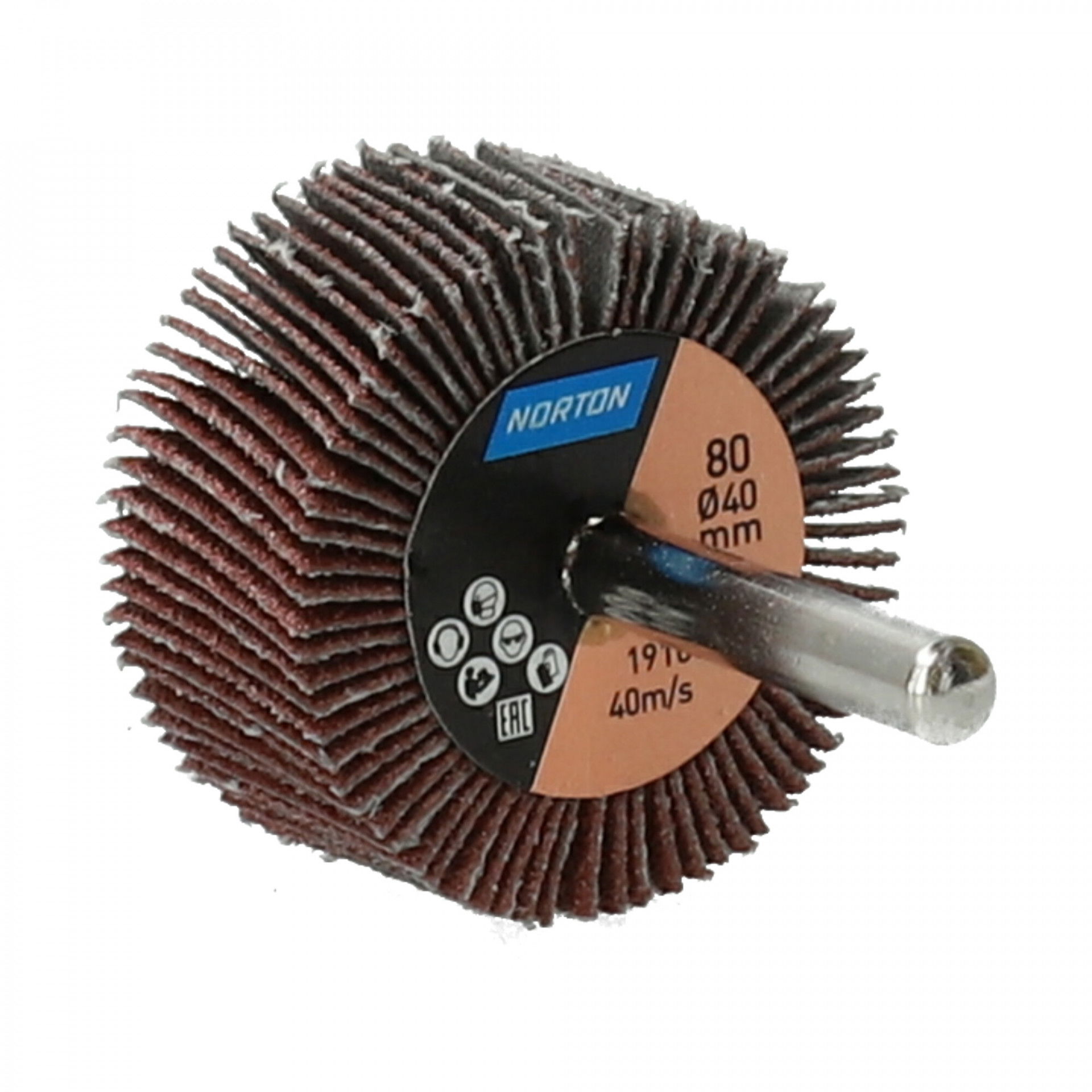 Norton Metal R207Plus csapos lamellás csiszolókorong Ø40x20x6mm P80, 10 db/csomag termék fő termékképe