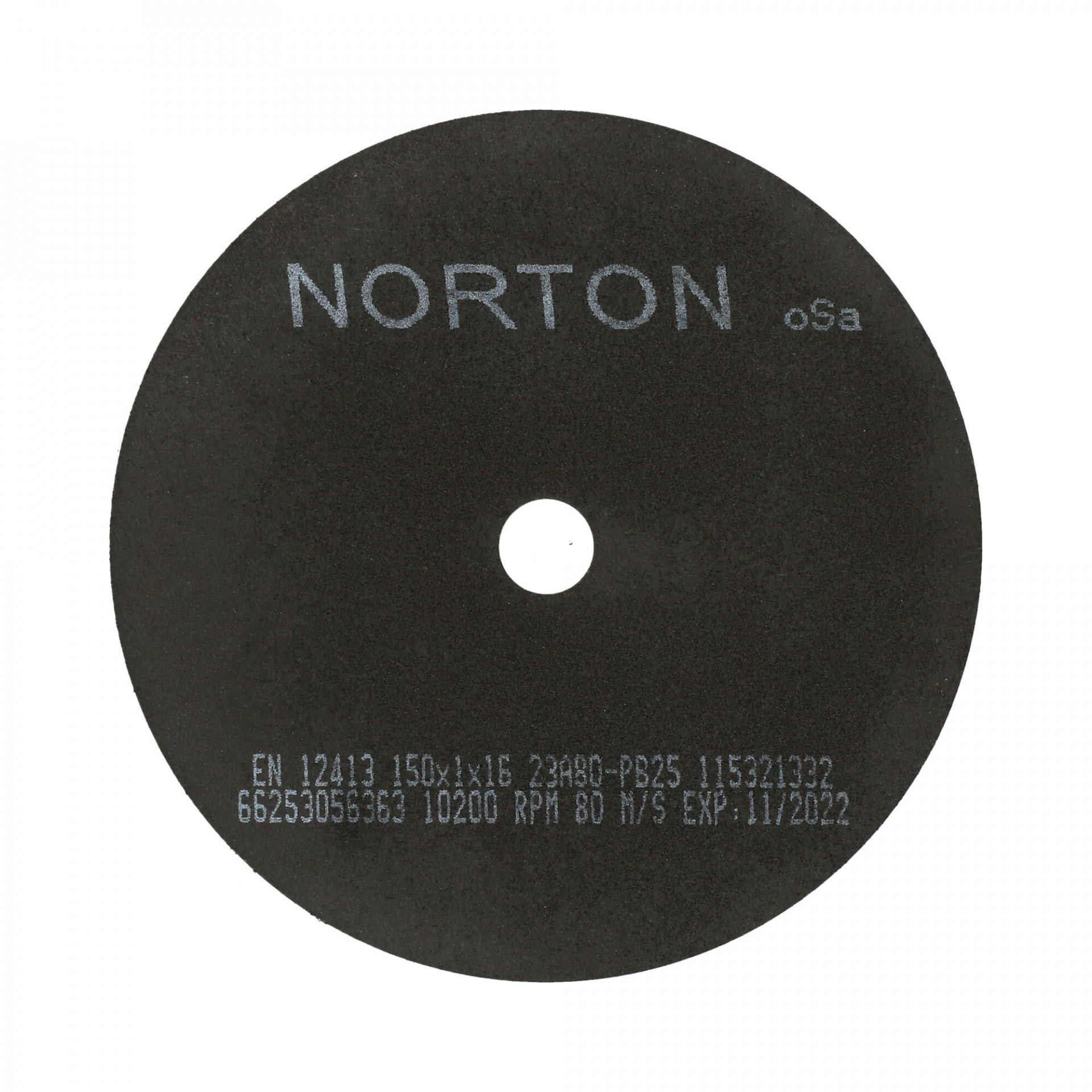 Norton Preciziós gépipari erősítés nélküli vágókorong 150x1x16 mm 23A 60 P B25, 25 db/csomag termék fő termékképe