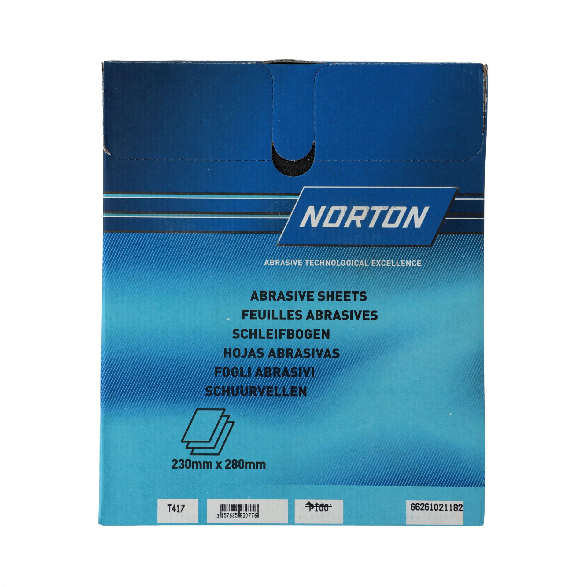 Norton Black Ice T417 vízálló csiszolópapír 230x280mm P100, 50db/csomag termék fő termékképe