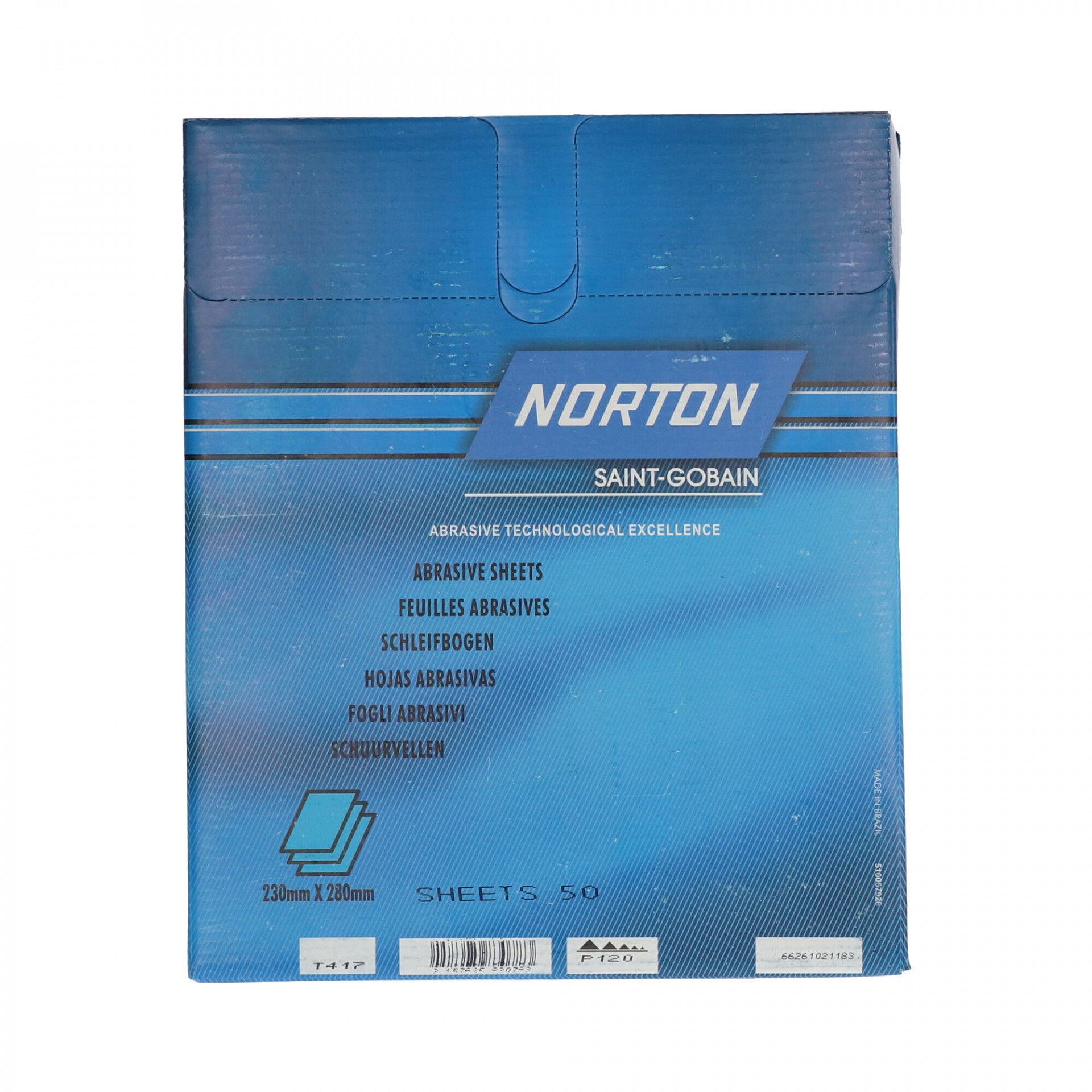 Norton Black Ice T417 vízálló csiszolópapír 230x280mm P120, 50db/csomag termék fő termékképe