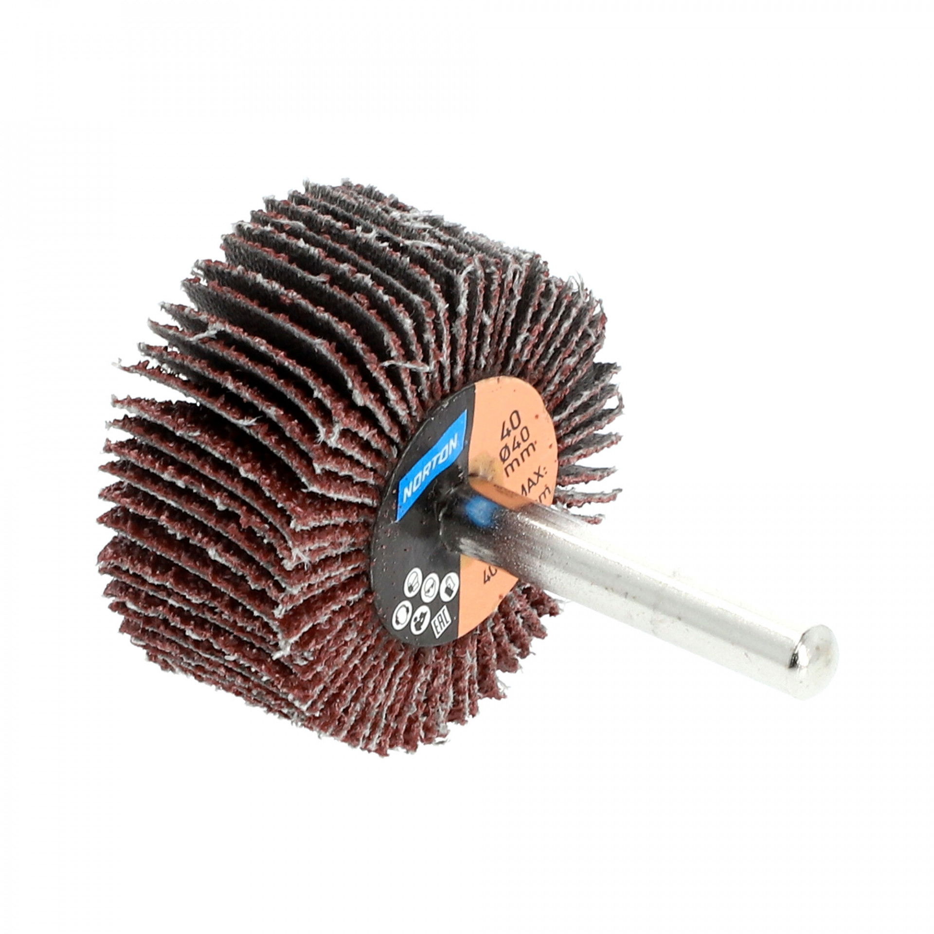 Norton Metal R207Plus barázdált csapos lamellás csiszolókorong Ø40x20x6mm P40, 10 db/csomag termék fő termékképe