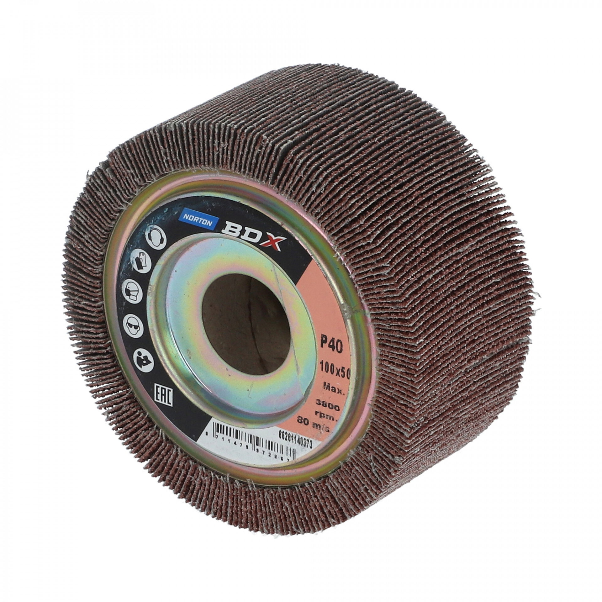 Satinex BDX R207Plus lamellás csiszolókorong Ø100x50x19,1mm P60, 5 db/csomag termék fő termékképe