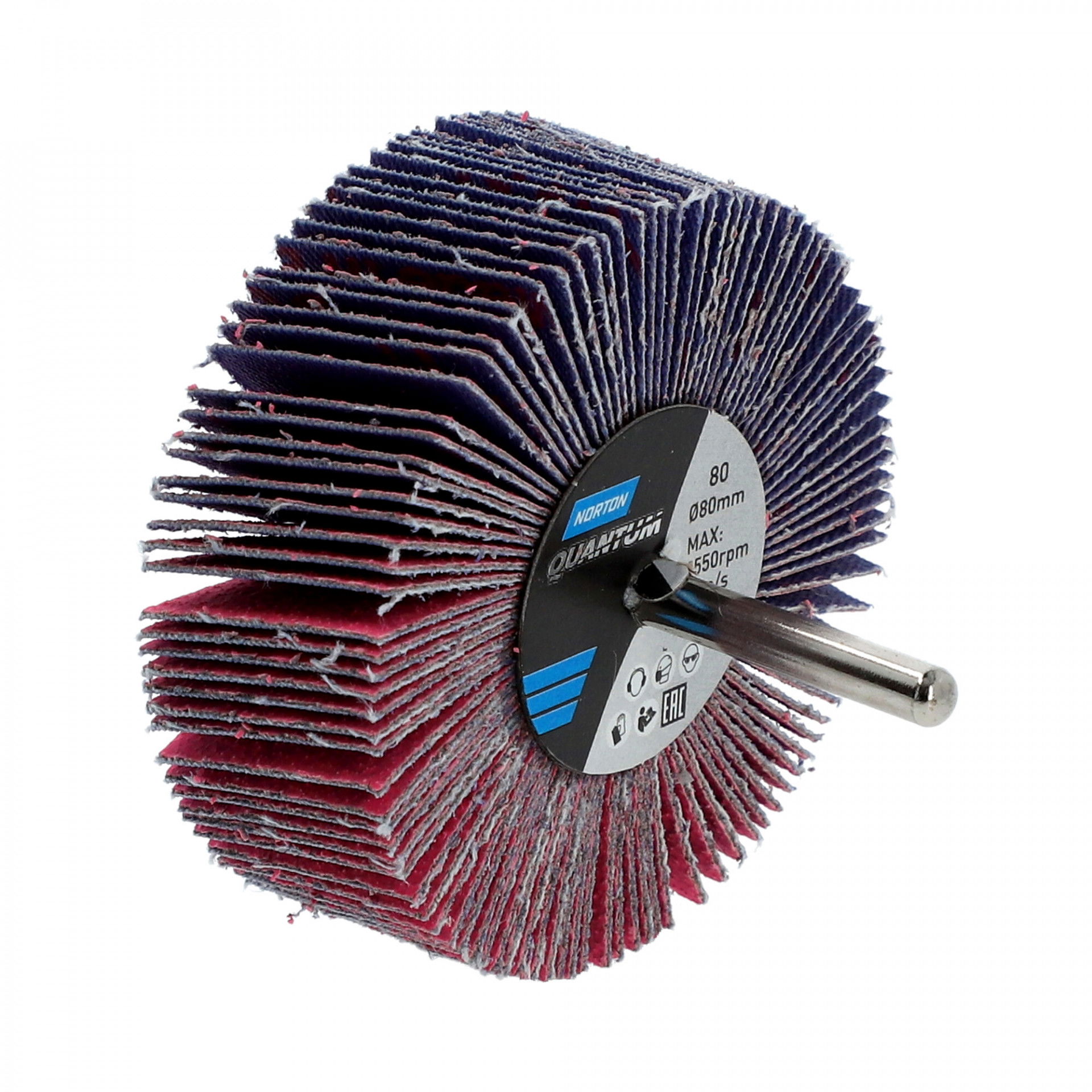 Norton Quantum R928 csapos lamellás csiszolókorong Ø80x30x6mm P80, 10 db/csomag termék fő termékképe
