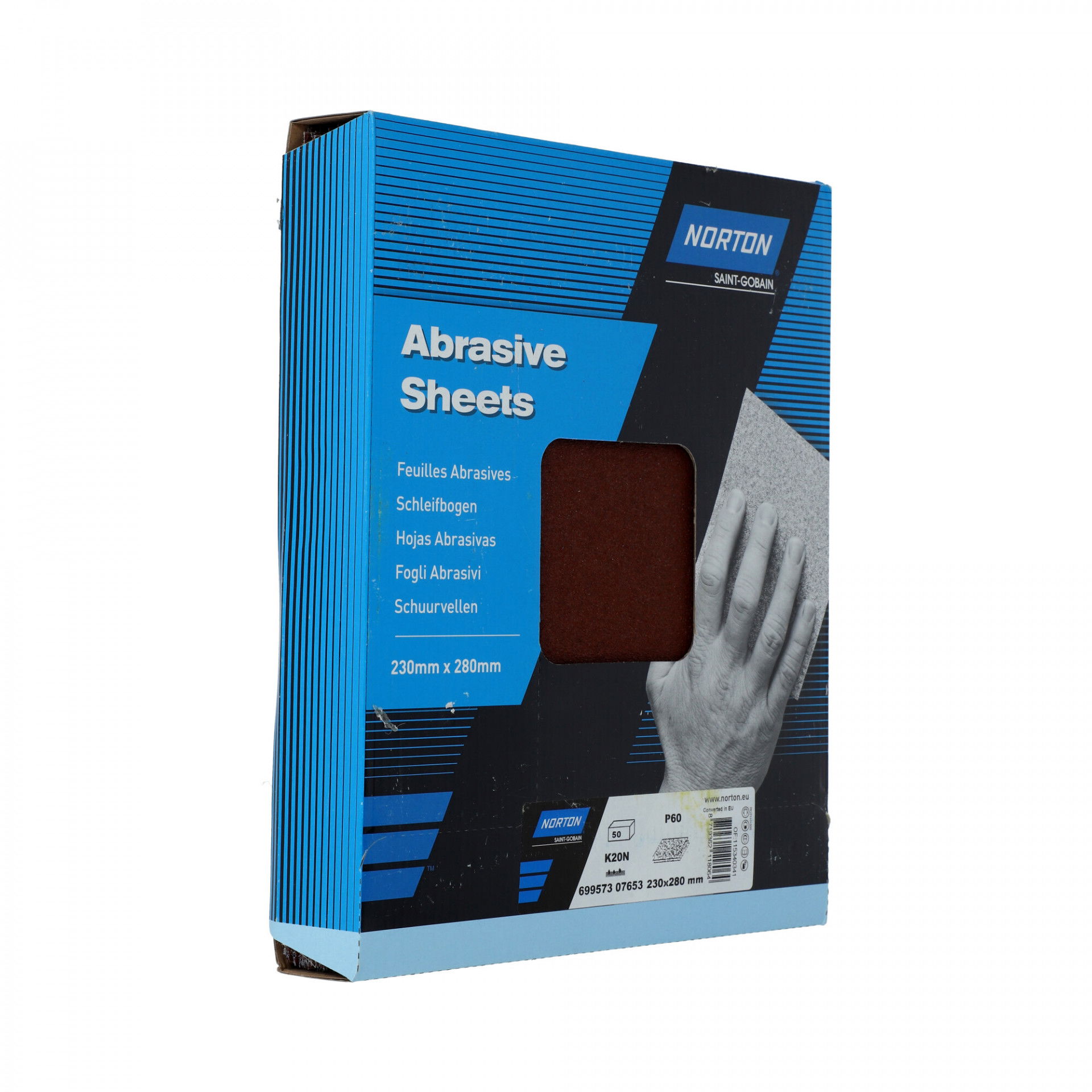 Norton K20N univerzális csiszolóvászon 230x280mm P60, 50 db/csomag termék fő termékképe