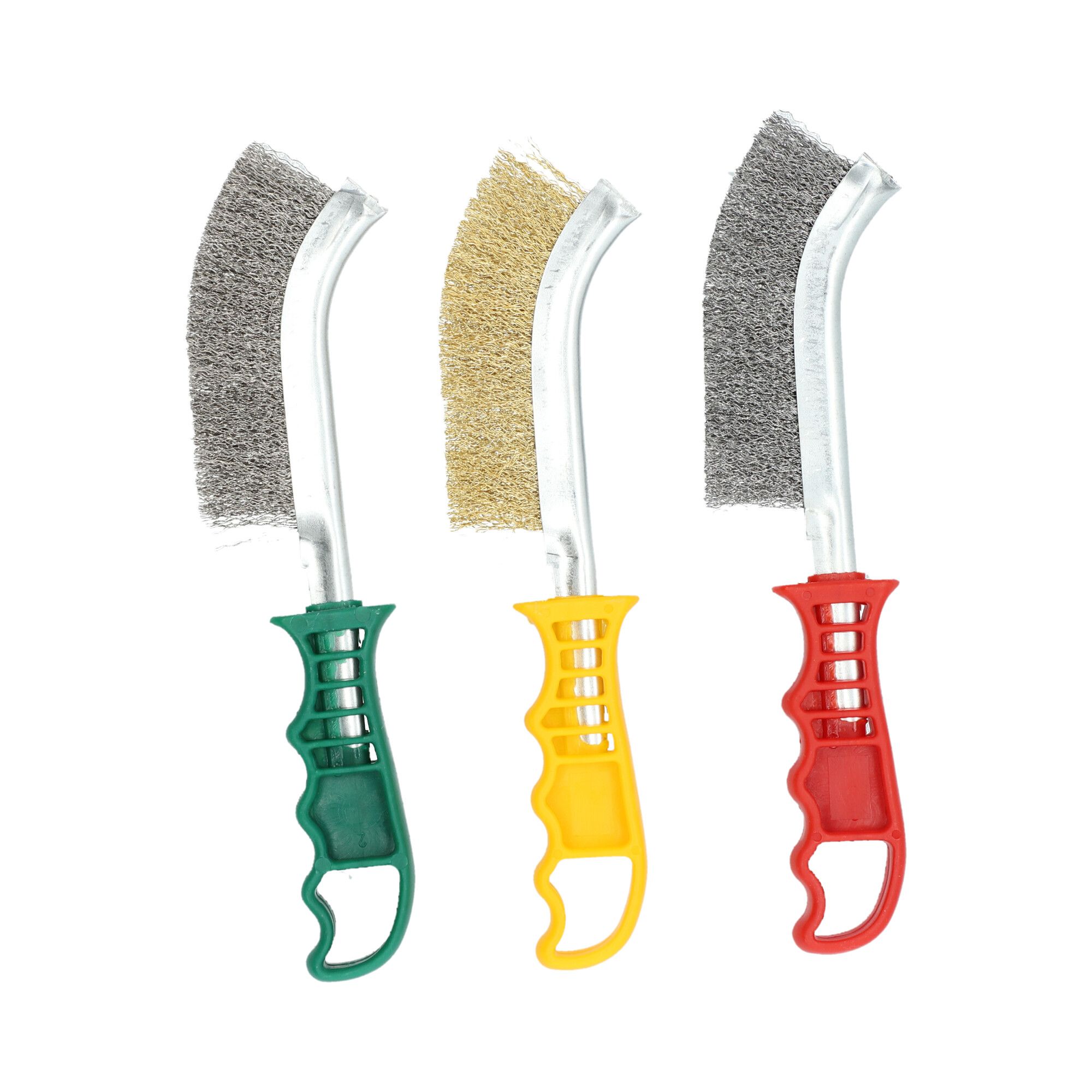 Norton nyeles kézi drótkefe készlet műanyag nyéllel 265x140x25 1R, 5 db/csomag termék fő termékképe