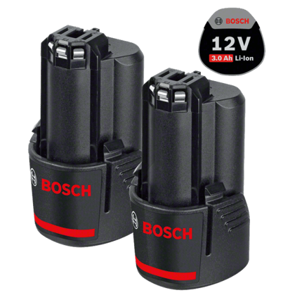 Bosch 2 db GBA Li-ion akkumulátor, 12 V, 3.0 Ah termék fő termékképe